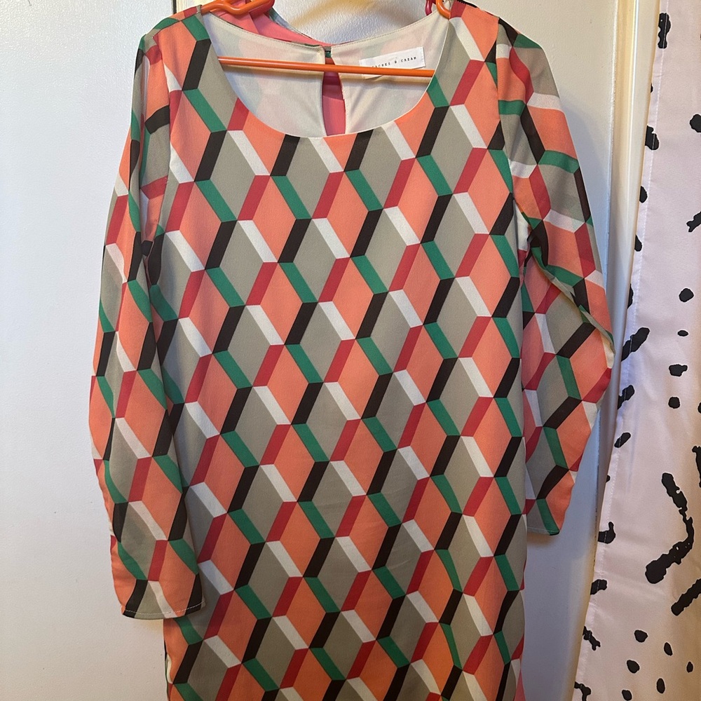 Geometric Patterned Dress